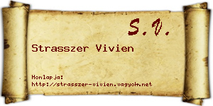 Strasszer Vivien névjegykártya